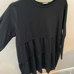 BooHoo Long Sleeve Tunic Dress